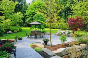 backyard landscape idea for Florida homeowners